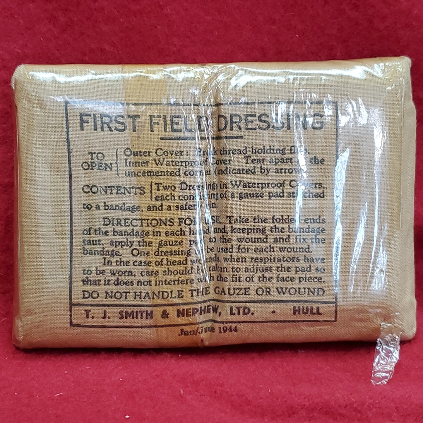 Vintage June 1944 First Field Dressing TJ Smith& Nephew (25s)