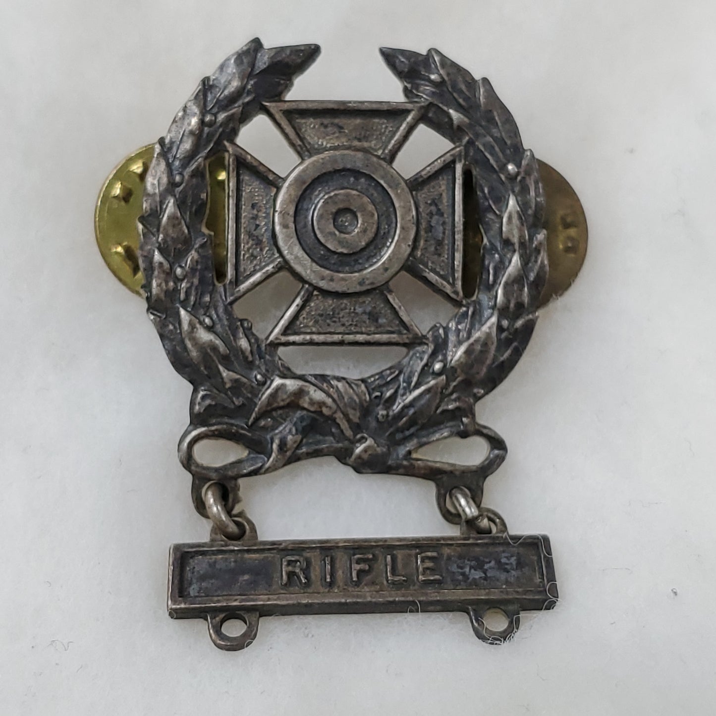 Sterling Silver Marksman Badge w/ Rifle (O8)