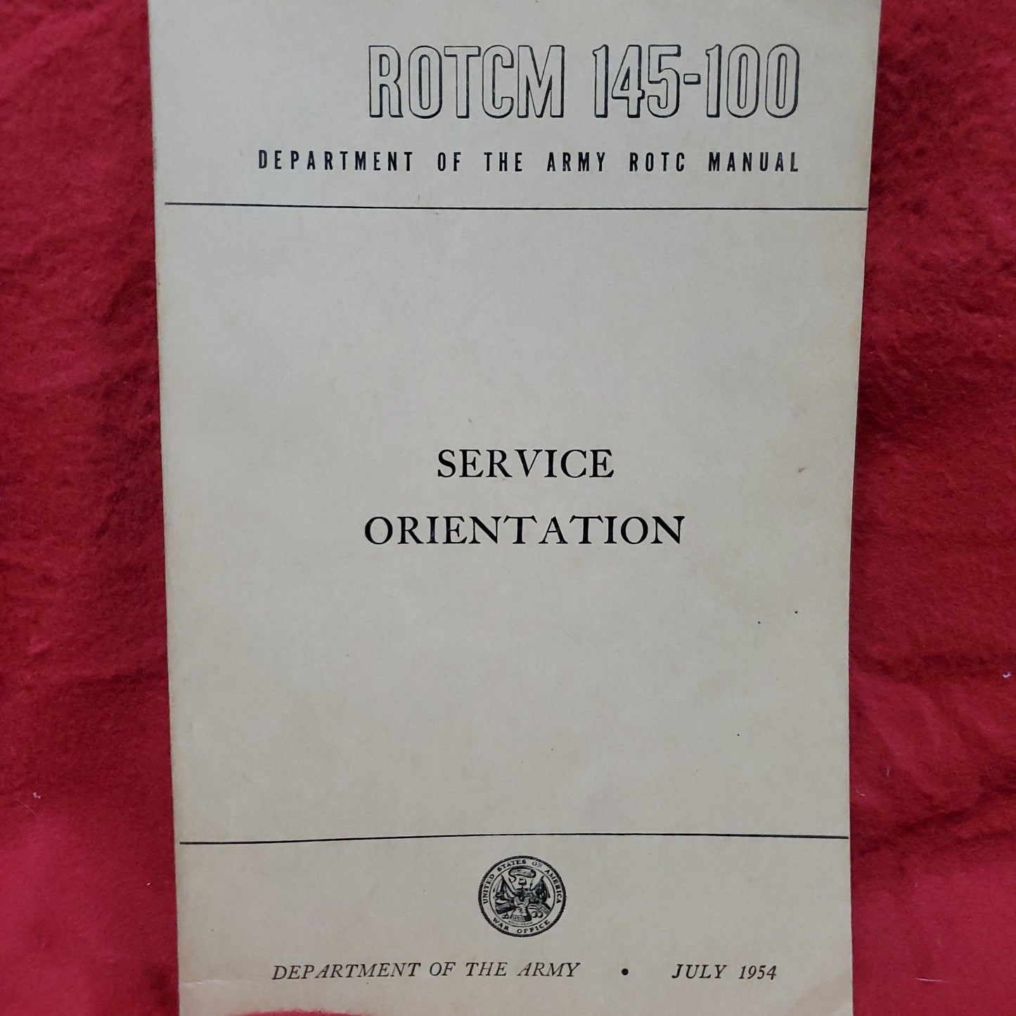 VINTAGE 1954 July "SERVICE ORIENTATION" ROTCM 145-100 (wkrp)