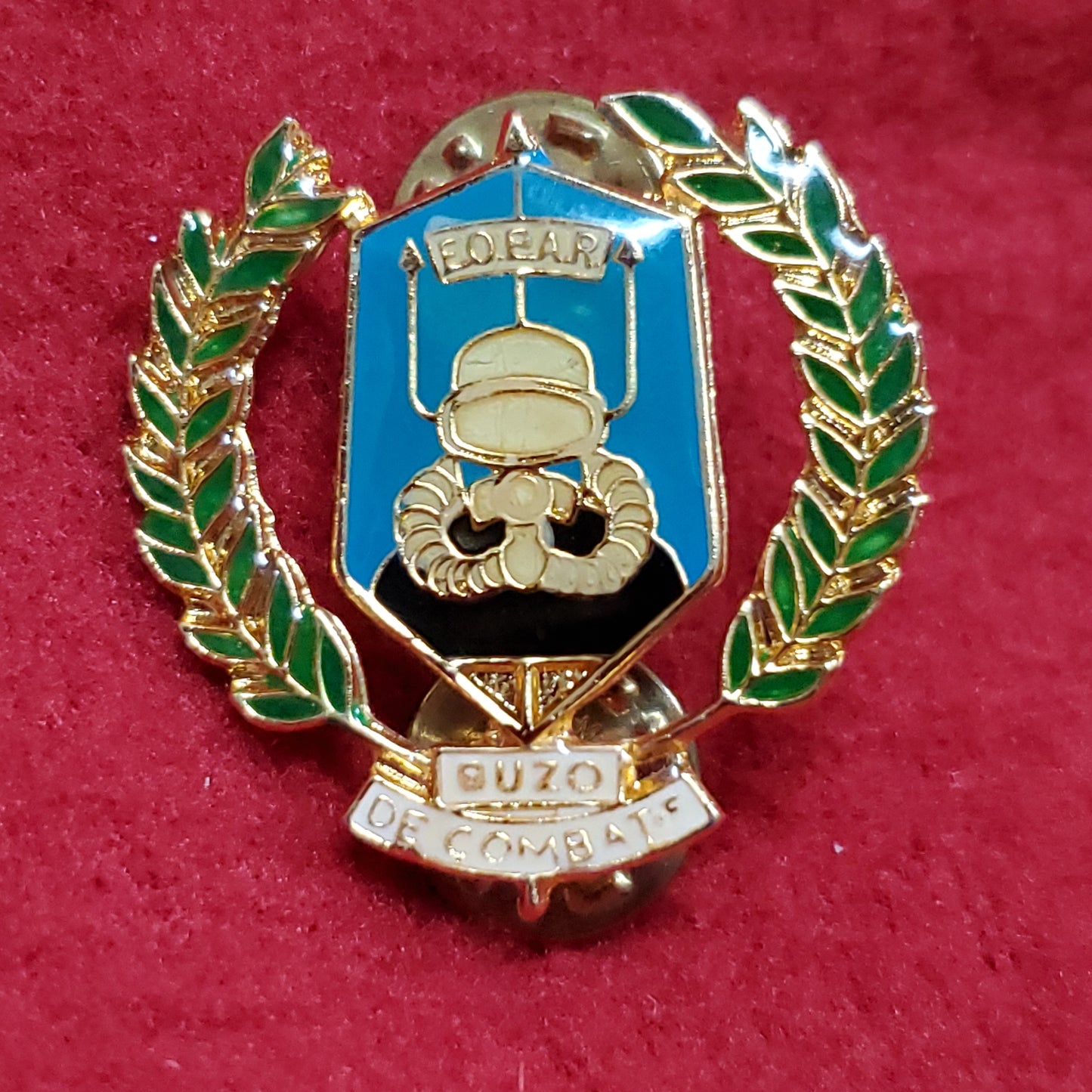VINTAGE Venezuela Navy Combat Diver "BUZO DE COMBATE" Pin Crest DUI Unit (01o74)