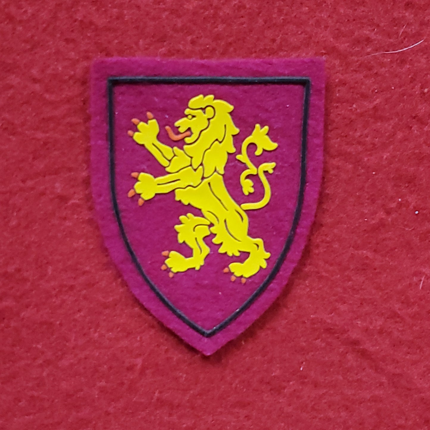 VINTAGE Belgium Army Felt Patch Sew On Color (04o8)