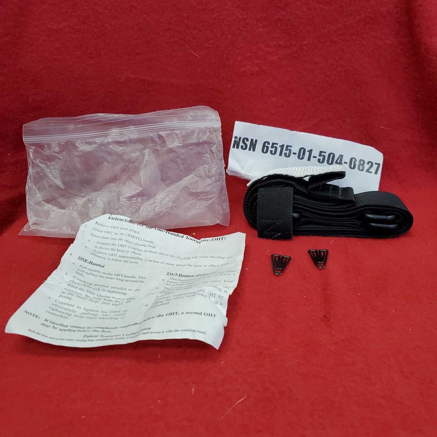 US Army One-Handed OHT Tourniquet 6515-01-504-0827 Excellent condition (07o db07-10)