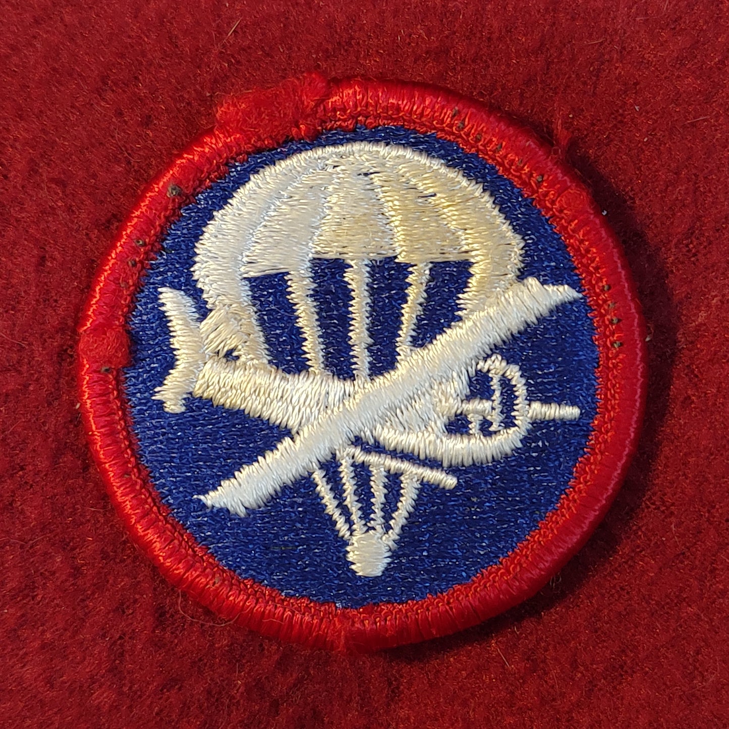 VINTAGE US ARMY OFFICER COMBINED PARATROOPER INFANTRY PATCH Sew-On (06o144)