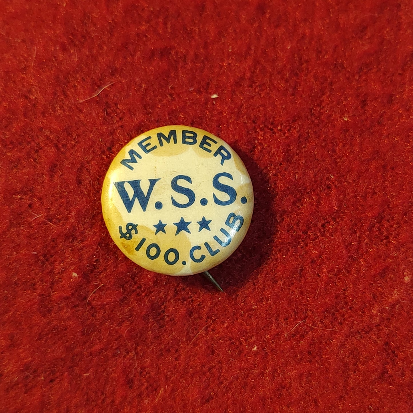 VINTAGE W.S.S. MEMBER $100 CLUB MINI PIN (06o166)