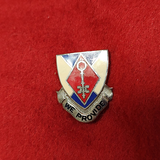 VINTAGE US Army 75th SUPPORT BATTALION Unit Crest Pin (02CR126)
