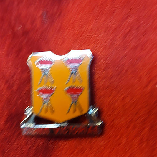 VINTAGE US Army 447th DIGNAL BATTALION Unit Crest Pin (02CR139)