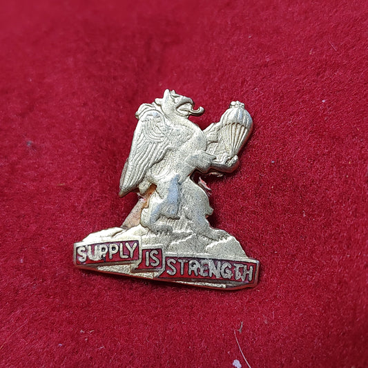 VINTAGE US Army 407th SUPPORT BATTALION Unit Crest Pin (02CR187)