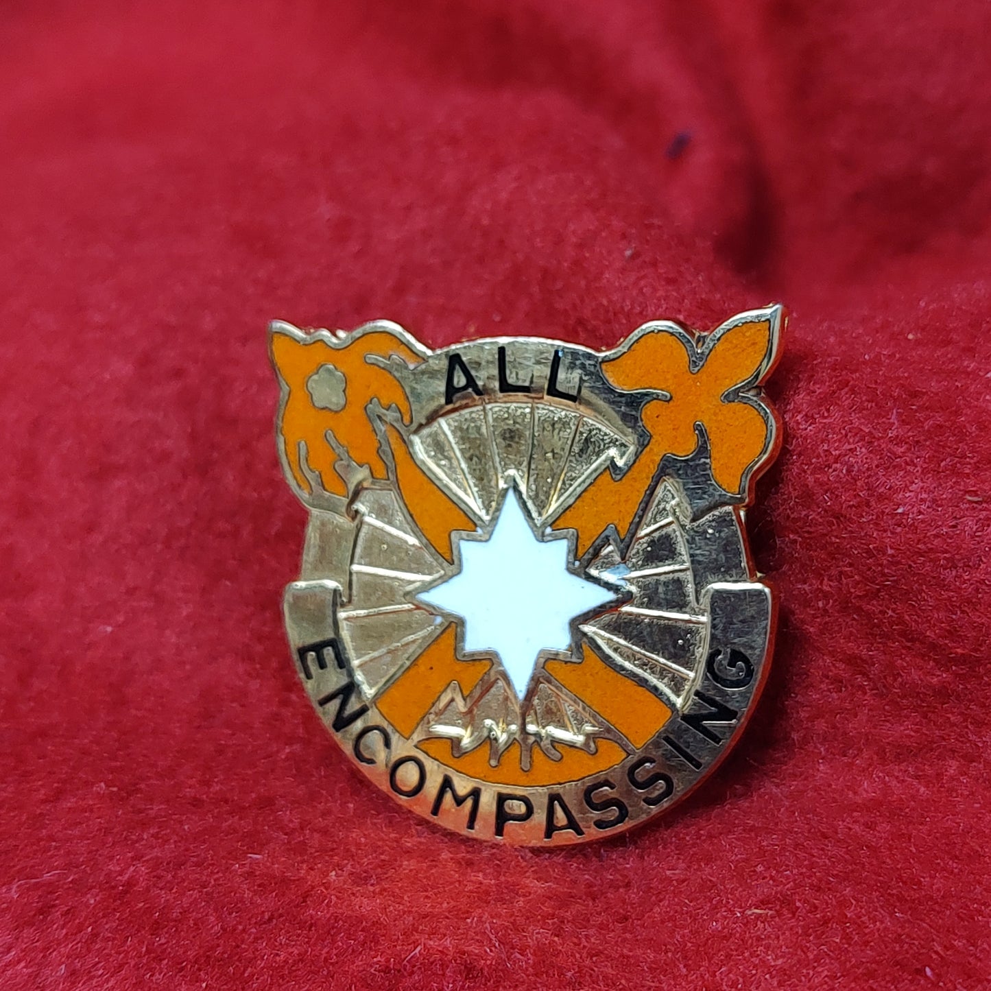 VINTAGE US Army 360th SIGNAL BATTALION Unit Crest Pin (14CR16)