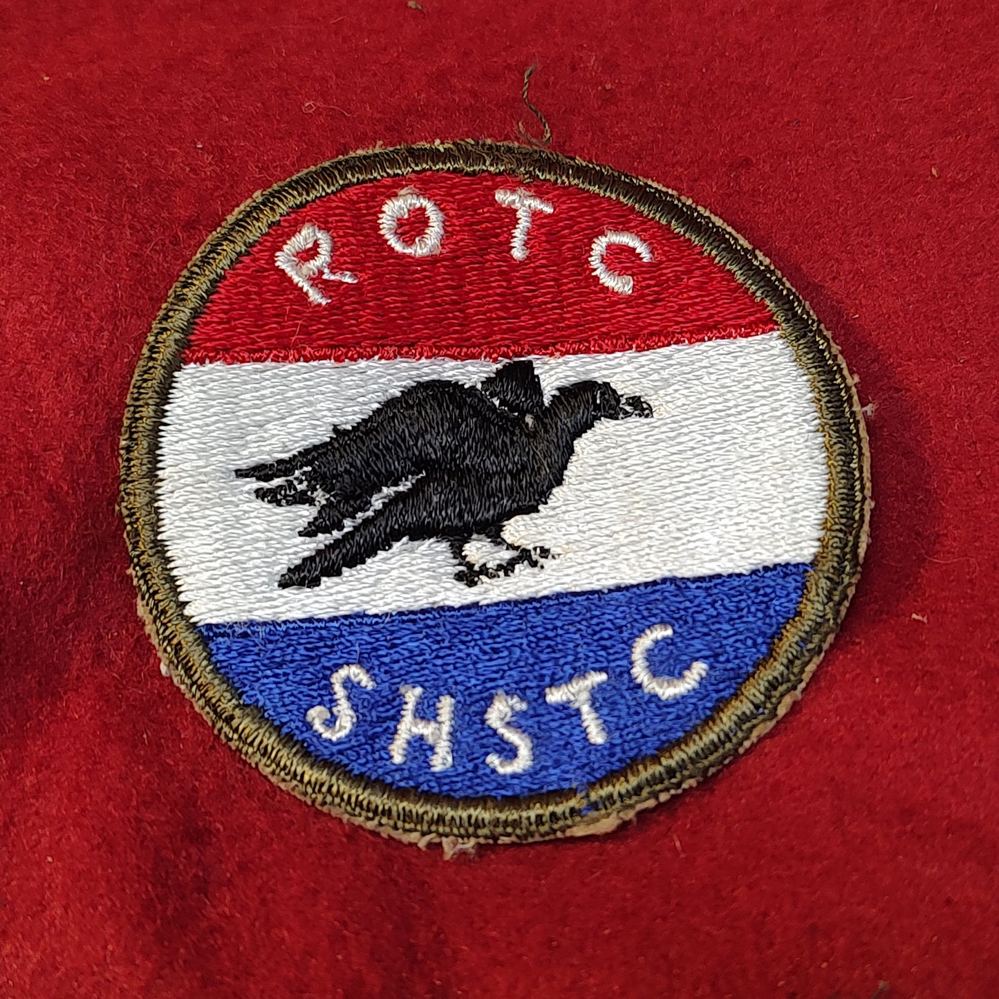 VINTAGE US Army ROTC SAM HOUSTON UNIVERSITY TEXAS OCS Patch Sew On(15CR26)