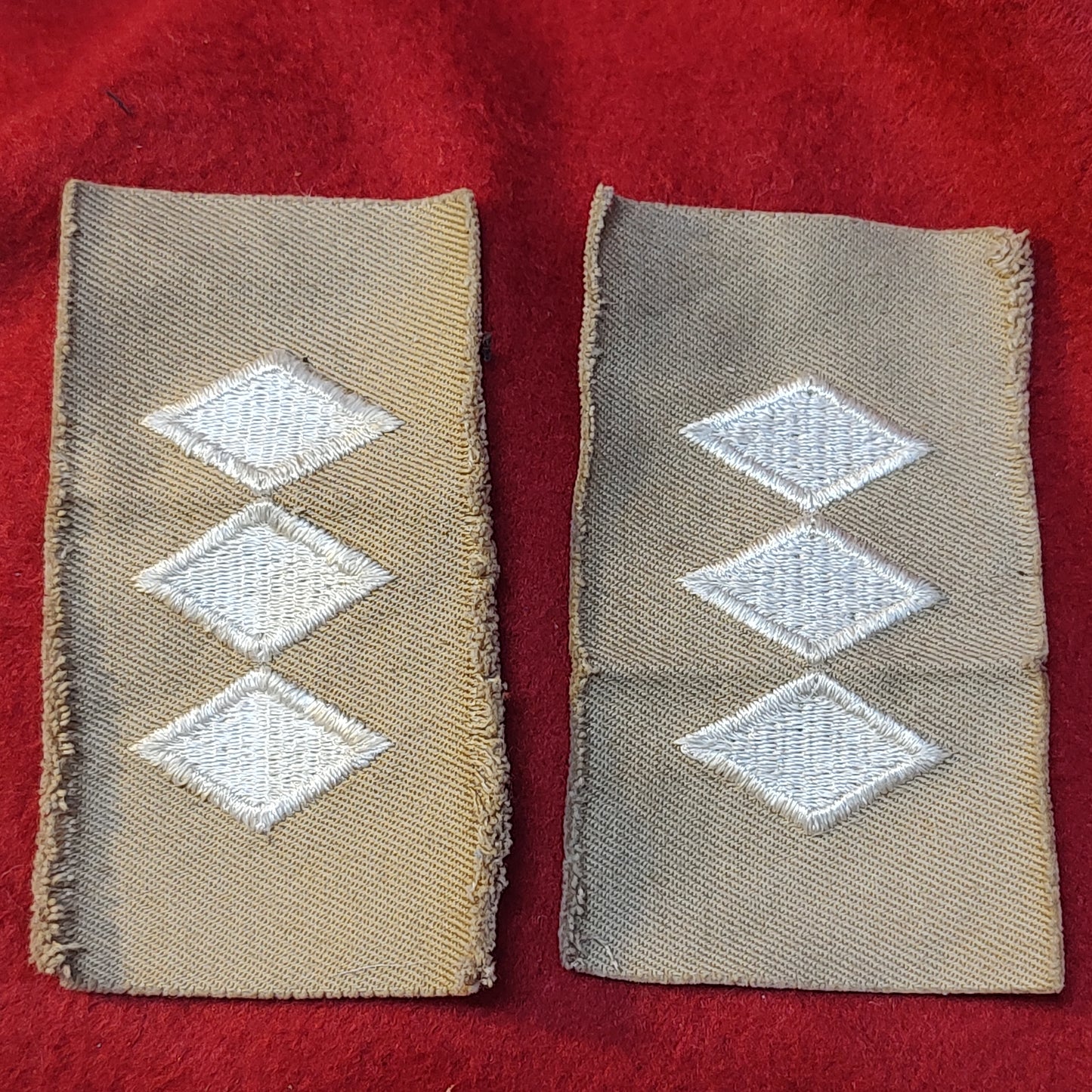 PAIR VINTAGE US Army ROTC CADET COLONEL RANK Sew On (15CR33)