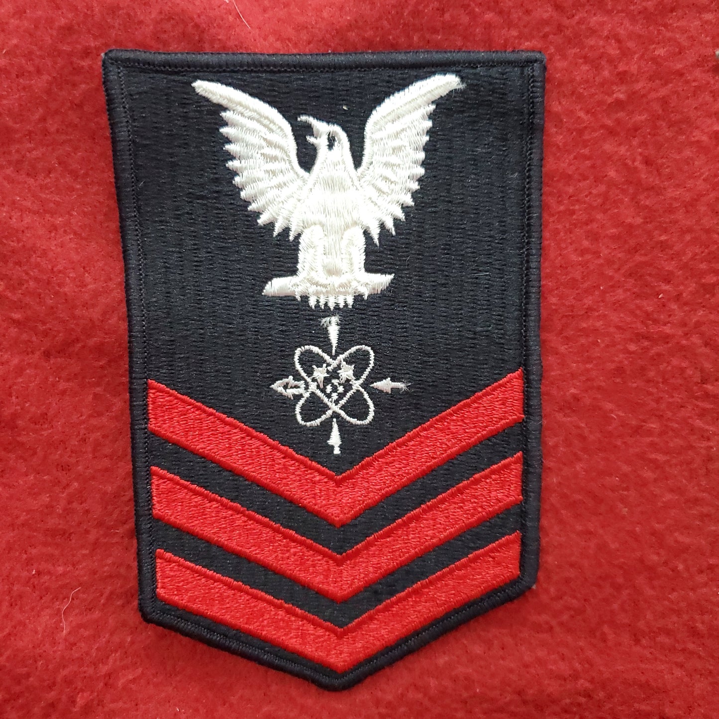 VINTAGE US Navy Coast Guard DATA SYSTEMS TECHNICIAN FIRST CLASS Sew On Patch (WSB09-34)