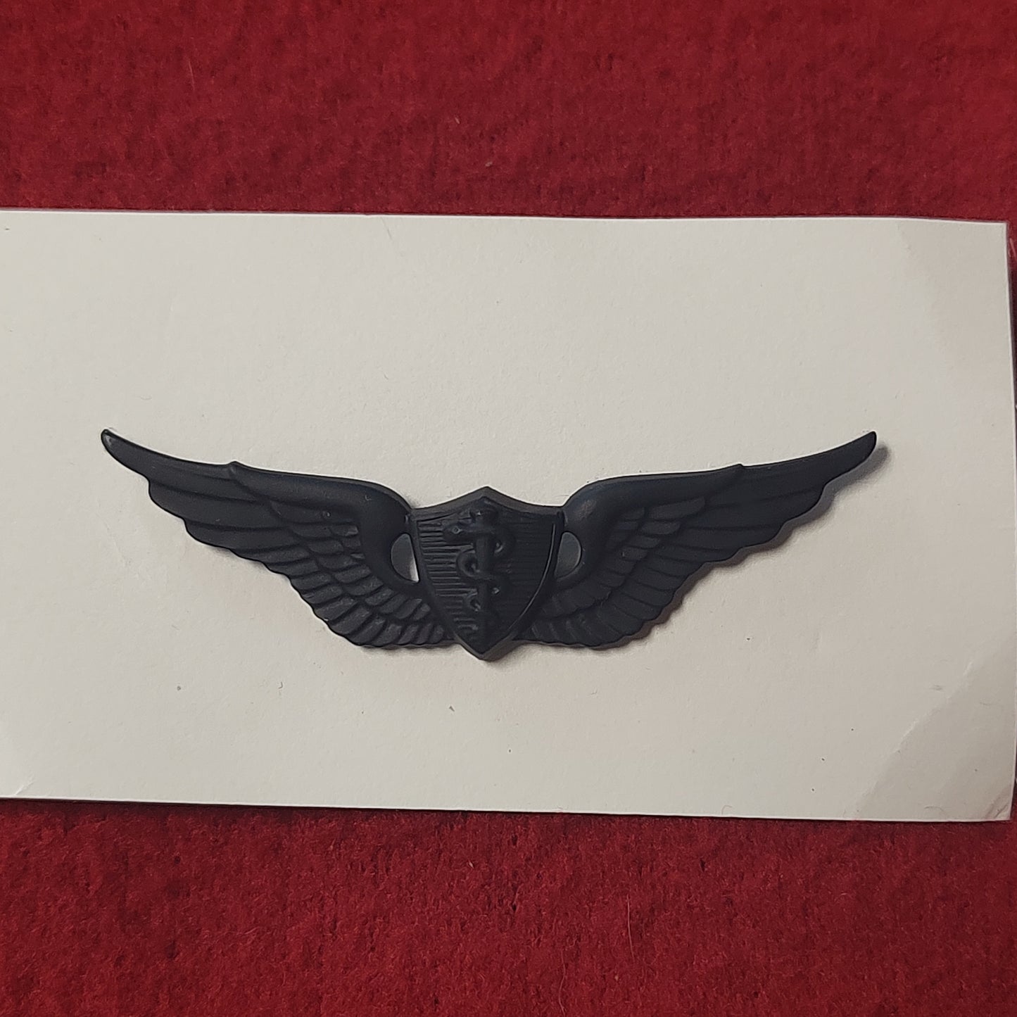 VINTAGE US Army FLIGHT SURGEON Medical Officer Subdued Badge Pin (18CR2)