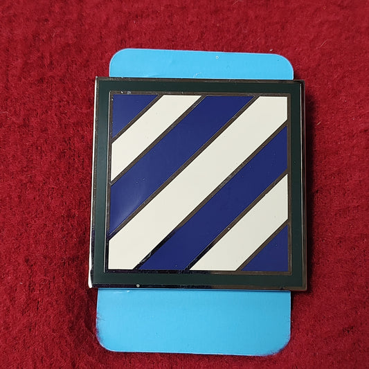 VINTAGE US Army 3rd INFANTRY DIVISION Large Badge Pin (19CR60)