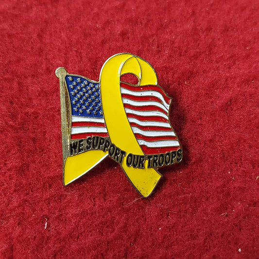 Vintage US Army SUPPORT OUT TROOPS  Badge Pin
(19CR81)