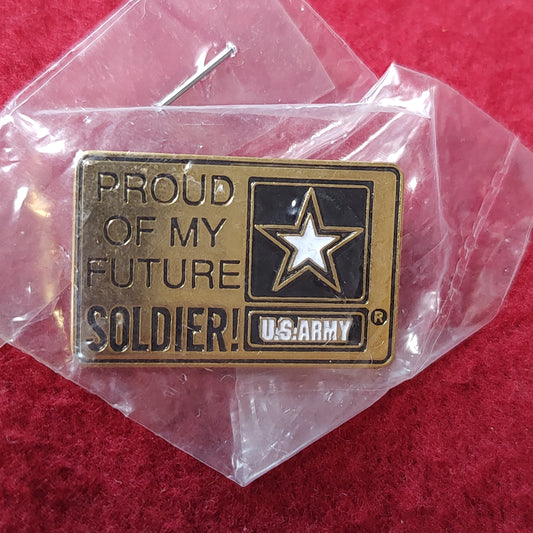 Vintage US Army PROUD OF MY FUTURE SOLDIER Badge Pin
(19CR87)