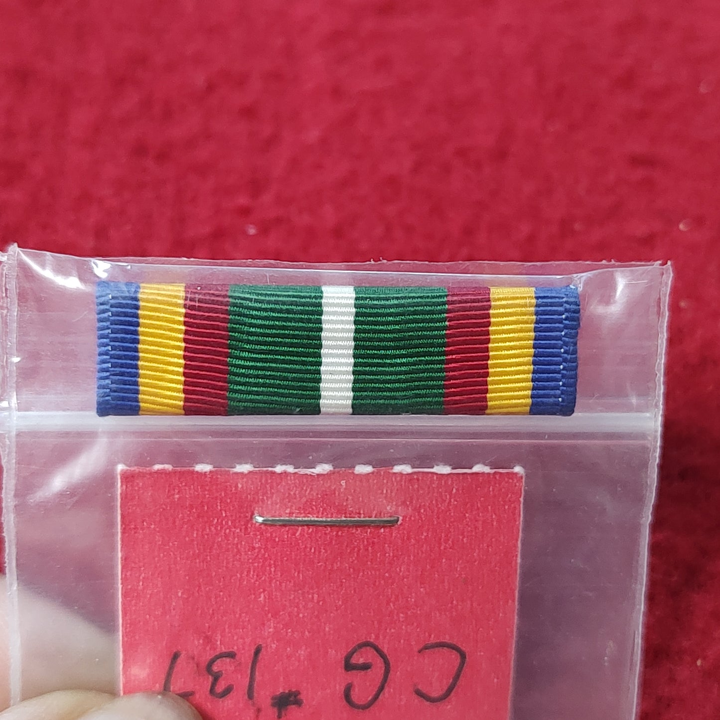 VINTAGE US COAST GUARD UNIT COMMENDATION Ribbon (20CR33)