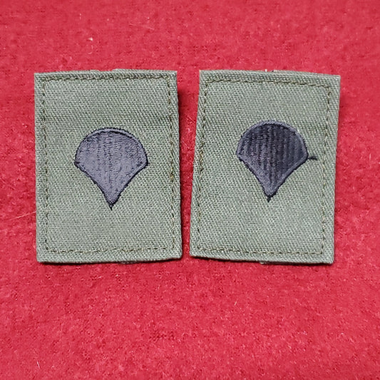 US Army SPECIALIST Rank SPC Velcro Subdued BDU OD Black (dodson)
