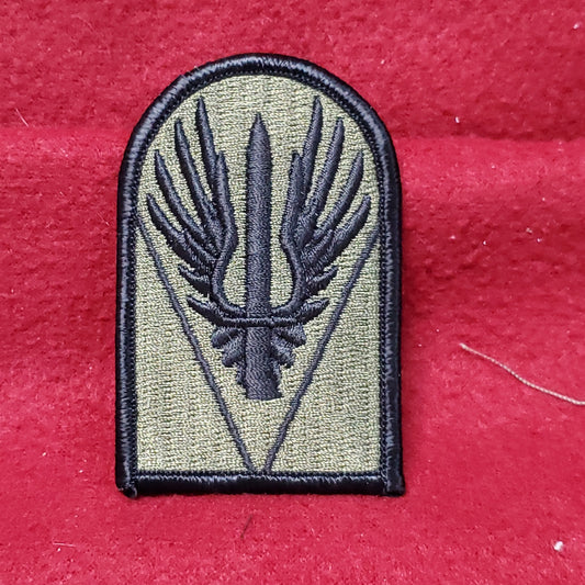 US Army JOINT READINESS CENTER Patch Subdued OD Black Sew On BDU Vietnam Era (26cr33)