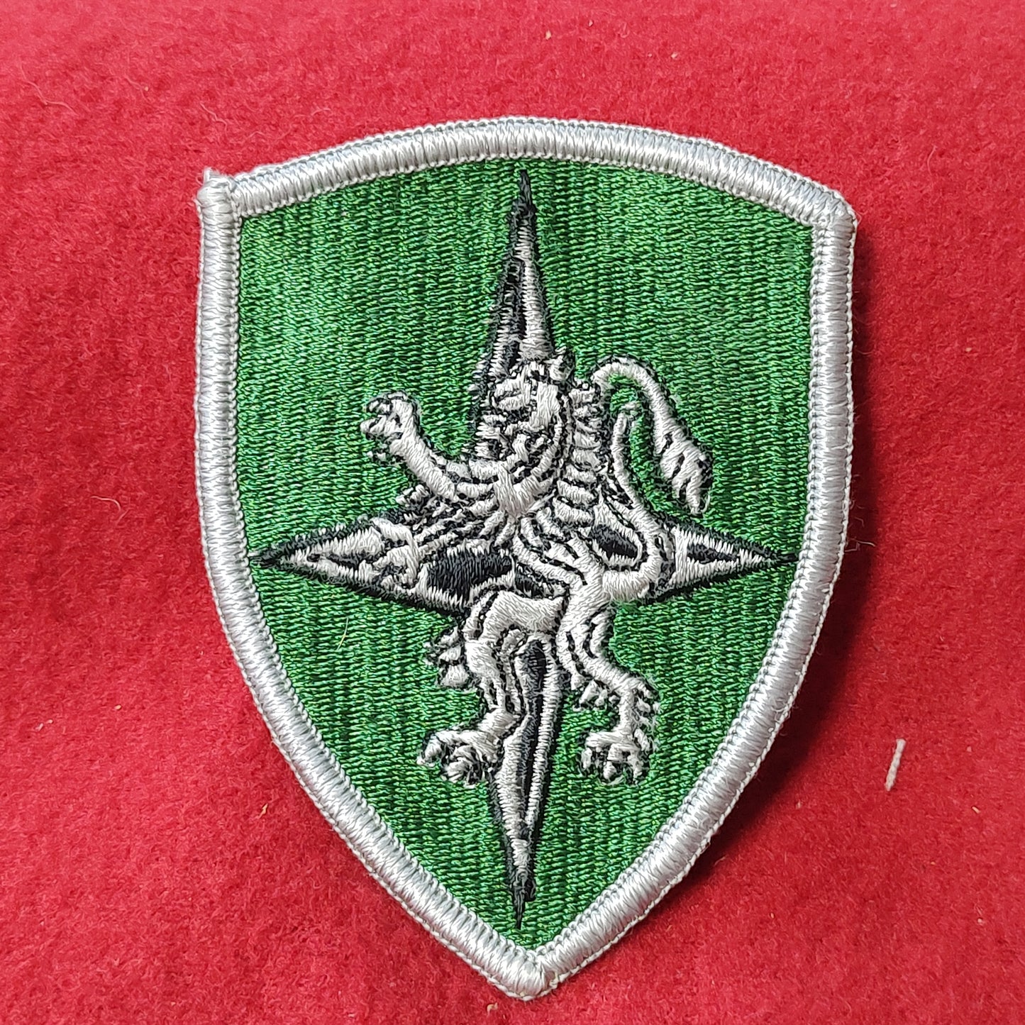 VINTAGE NATO ALLIED LAND FORCES Patch Sew On (28CR10)