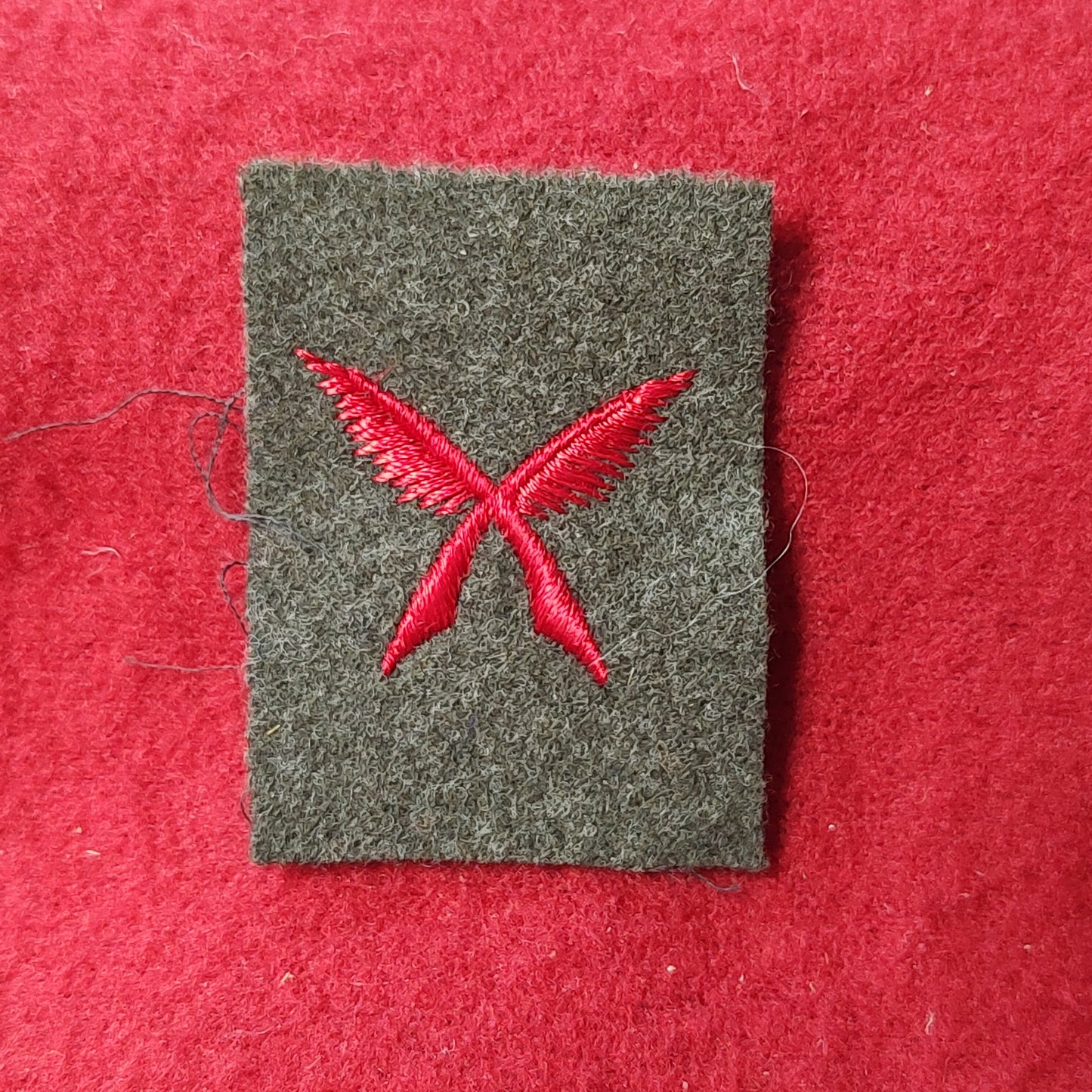 VINTAGE WWII USMC NAVY YEOMAN Badge Patch Sew On (28CR15)