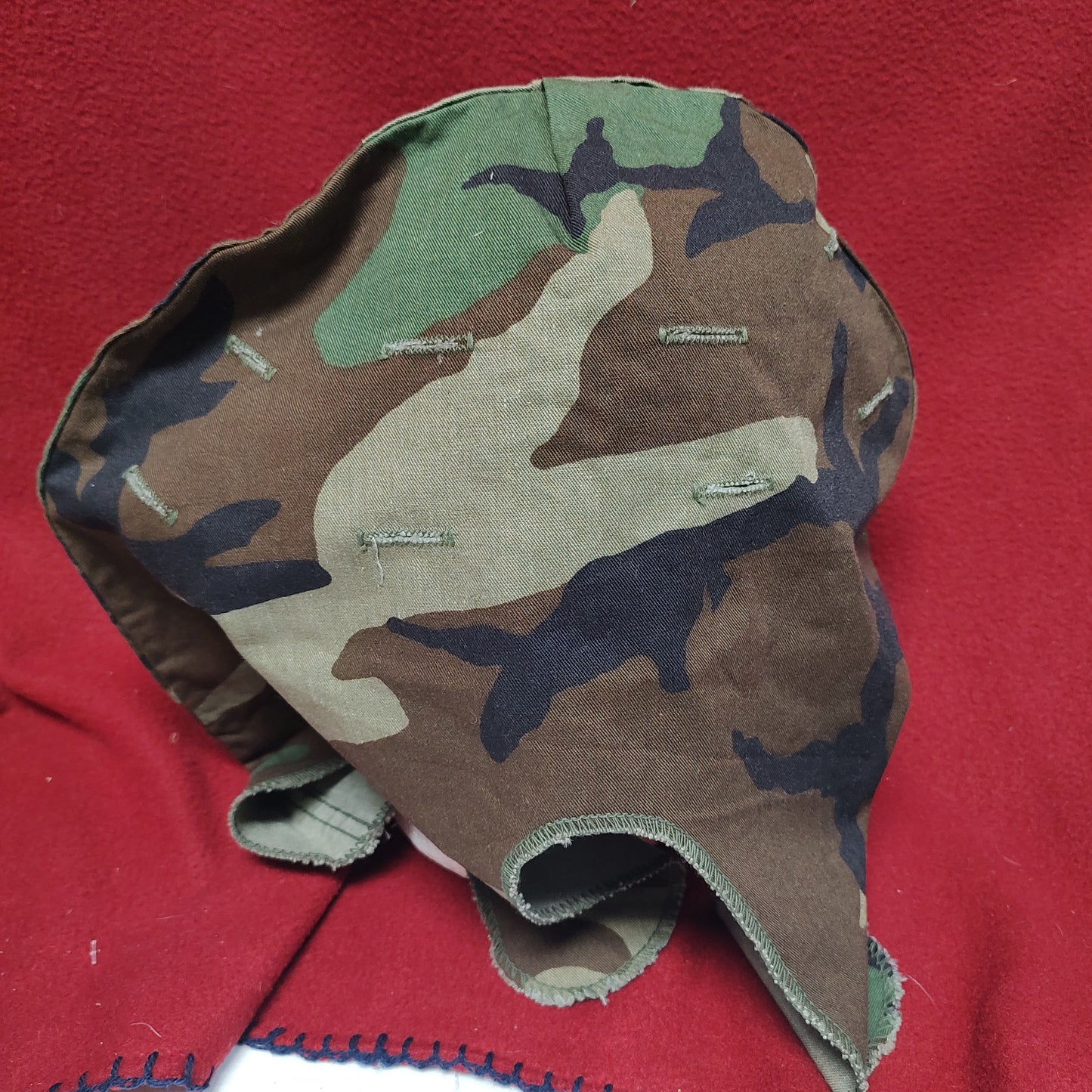 US Army BDU Woodland Camo M1 Helmet CoverSize 11 (33CR ca01-19)