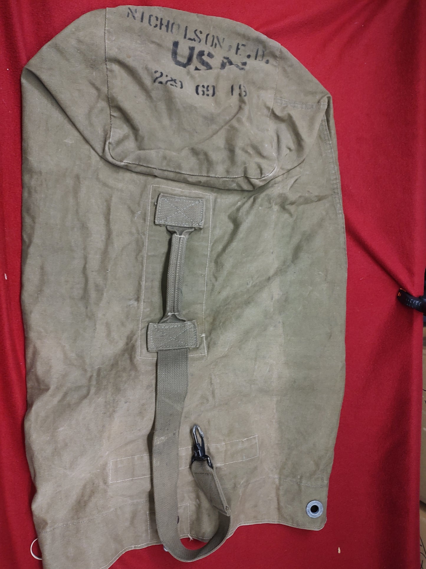 USED US Navy Canvas Sea/Dufflebag Tweedies 1944 (BA03-5)