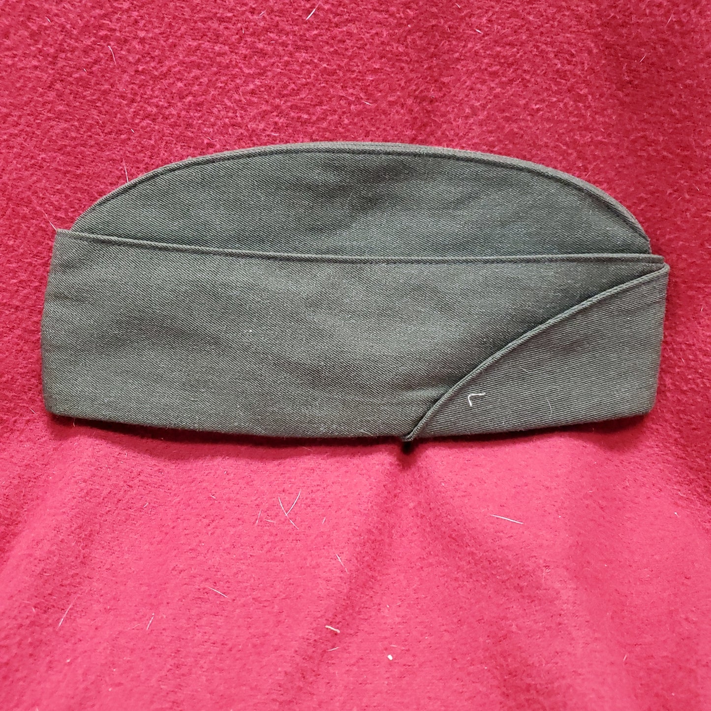 SAM BONK Sz 6 7/8 Garrison Men's MC Green Poly Wool Cap Cover Marine Gabardine (22s ac15-g106)