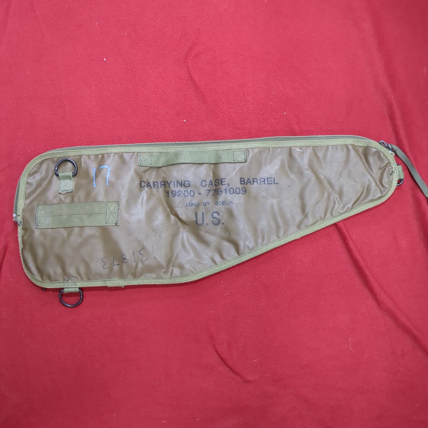 US Army Carrying Case Spare Barrel Bag Nylon Vinyl Water Resistant (BA04-MH254)
