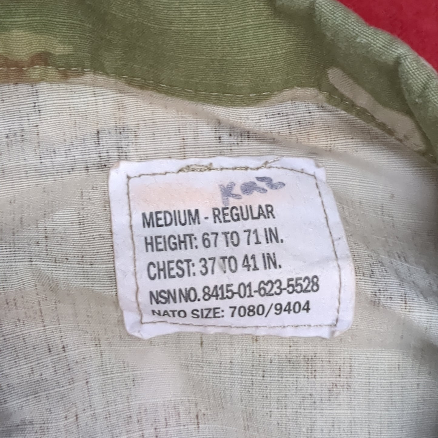 US Army MEDIUM REGULAR Traditional OCP Uniform Top Air Force (ocp3- fa17-MH628)