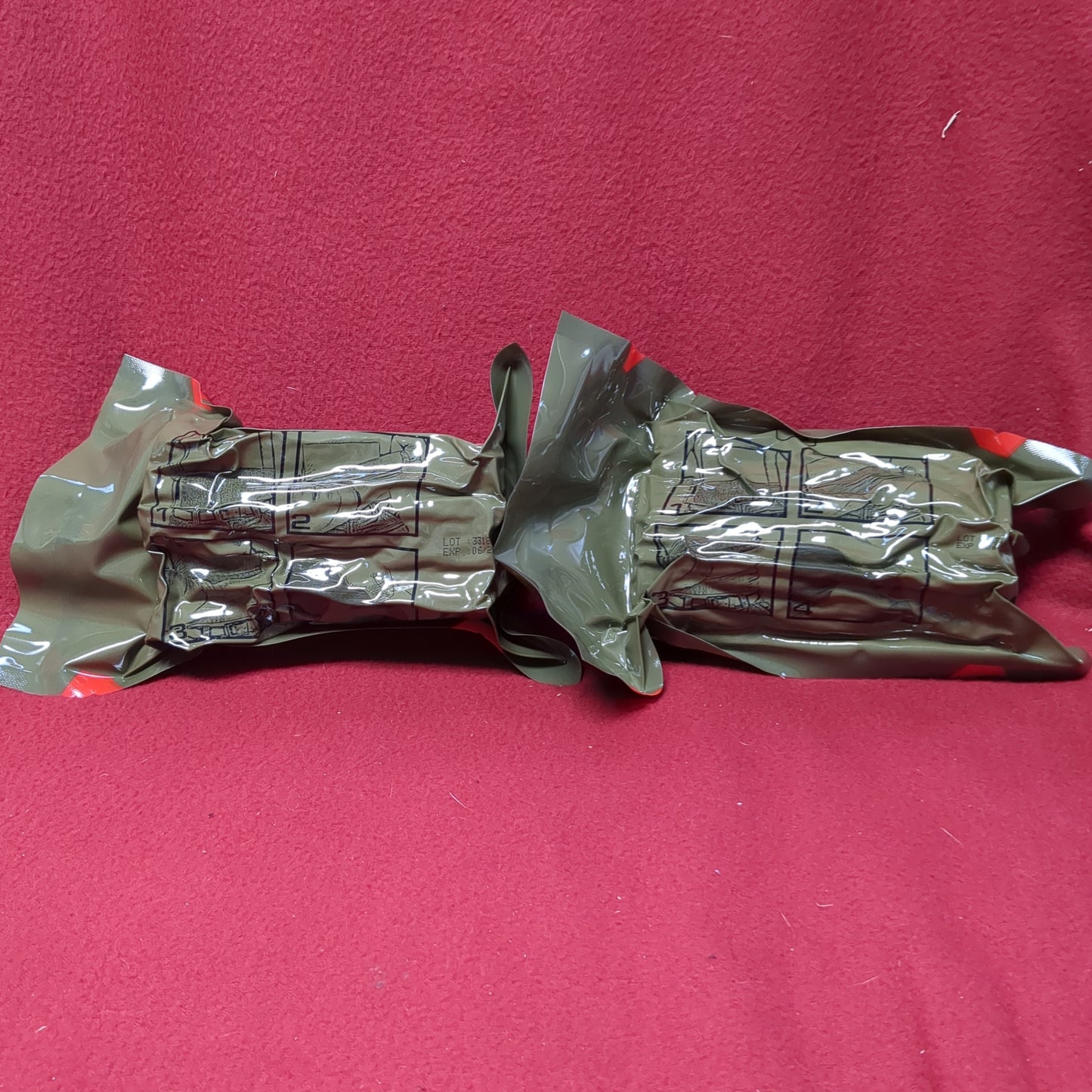 2 PACK - NAR Emergency Trauma Dressing Abdomimal 6"x12"x12"x70" Exp June-2023 (fb04-)