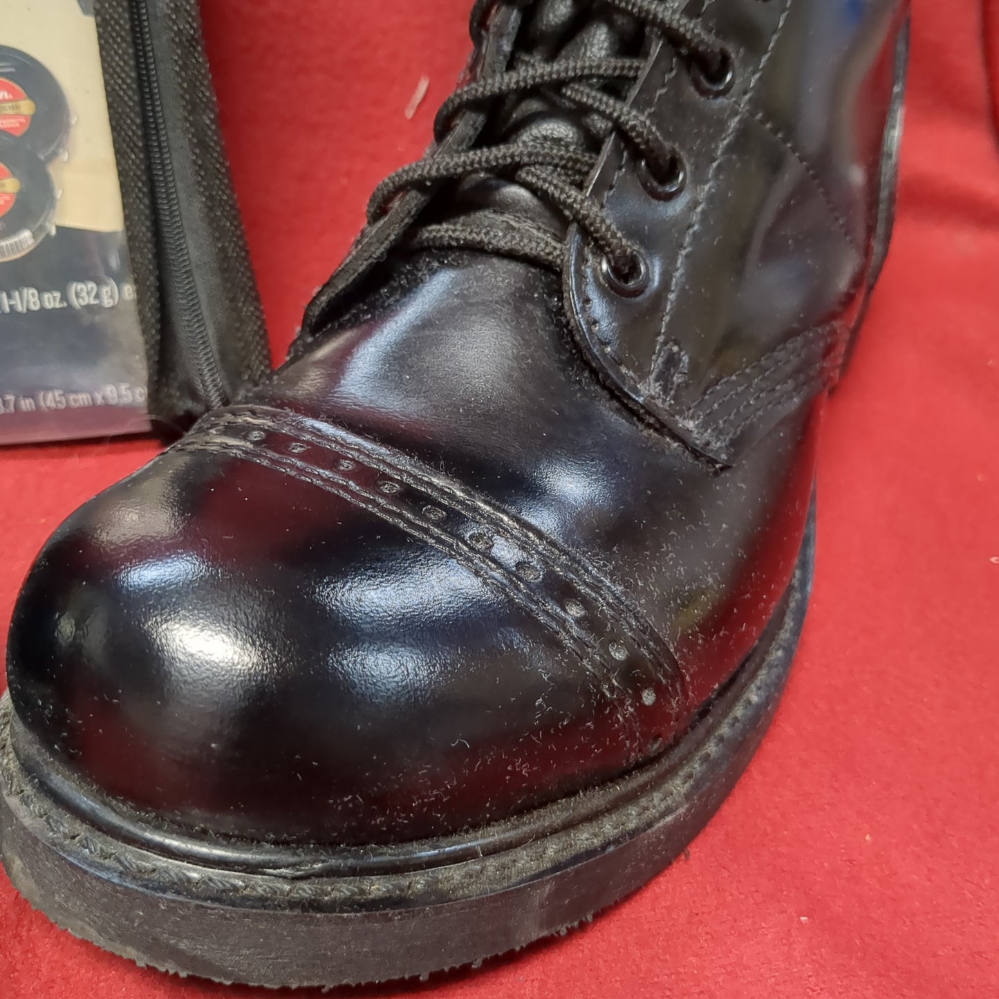 Corcoran Full Force Footwear 8W Leather Black Jump Boots (BA10-White Shelf-APR124)