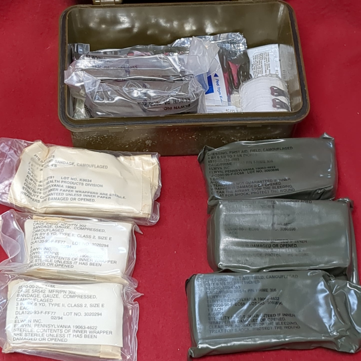 US Army Complete Individual First Aid kit General Purpose (ifak  ac07-APR222)