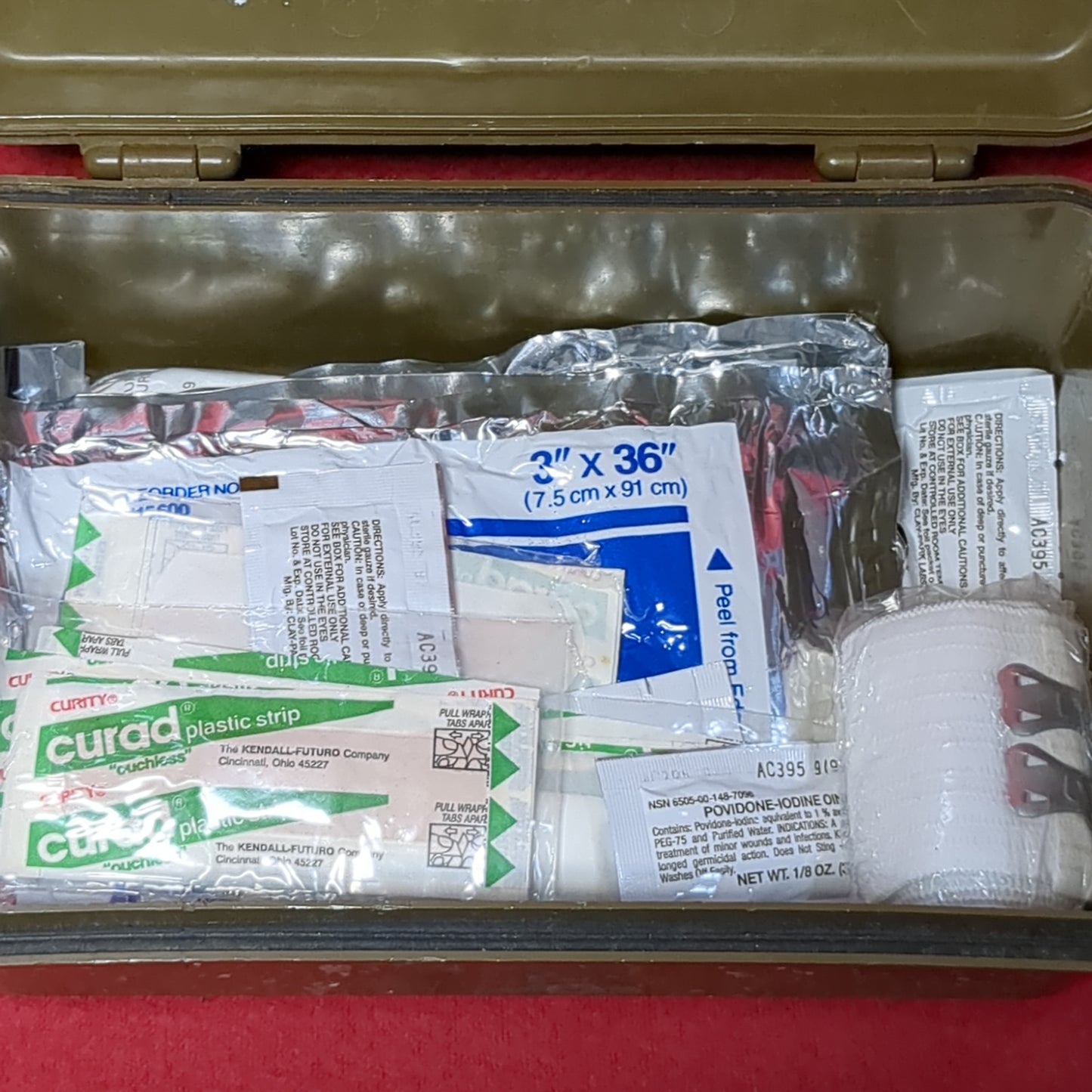 US Army Complete Individual First Aid kit General Purpose (ifak  ac07-APR222)