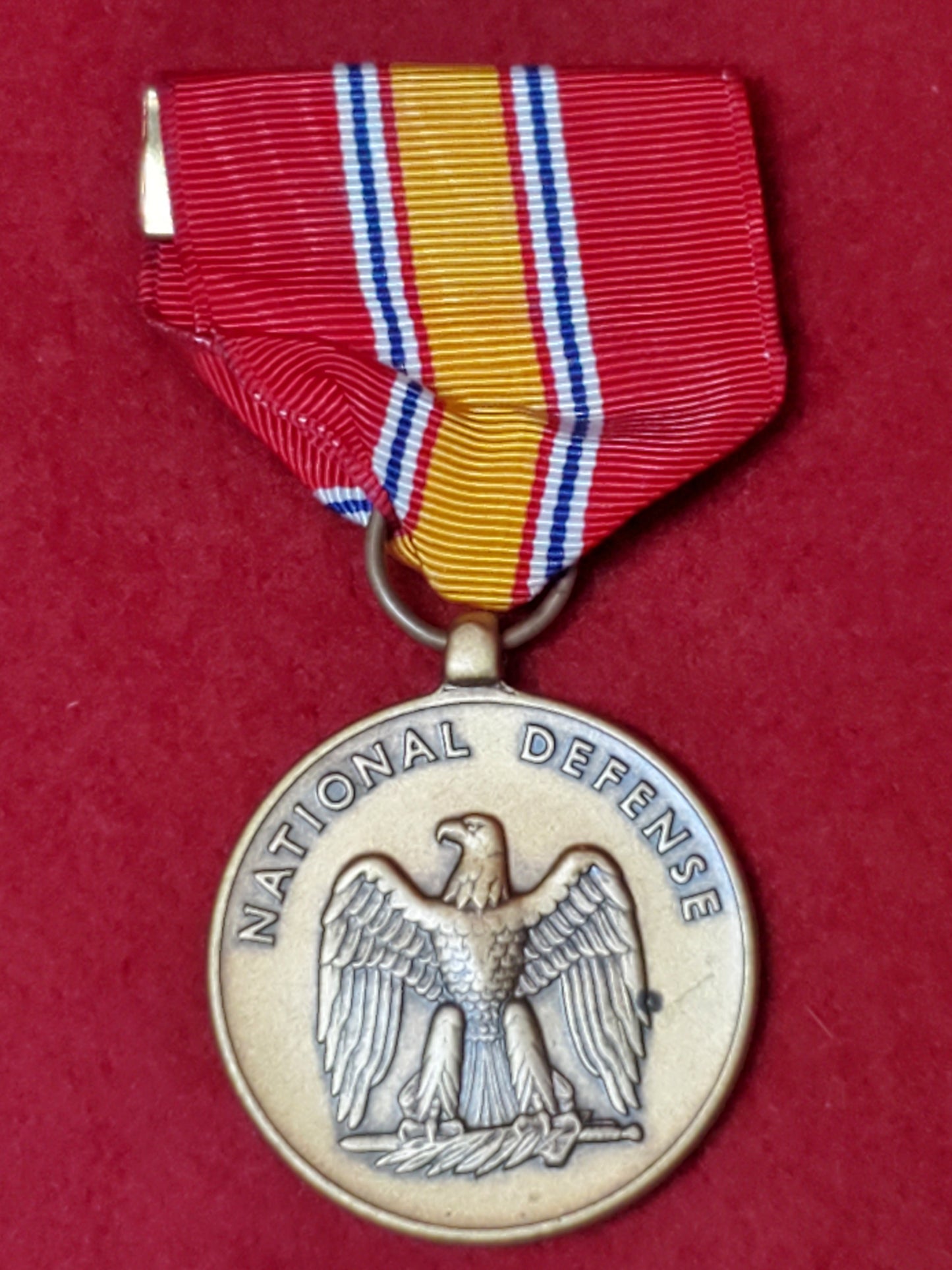 VINTAGE US Army NATIONAL DEFENSE AWARD Full Size Medal (06o90)