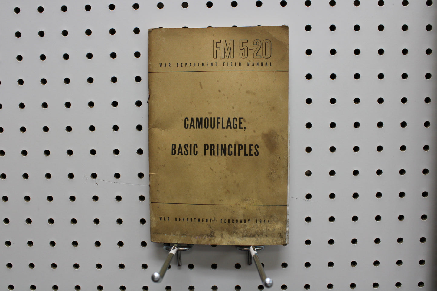 BOOK: Feb. 1944 FM 5-20 Camouflage, Basic Principles Field Manual (T624)