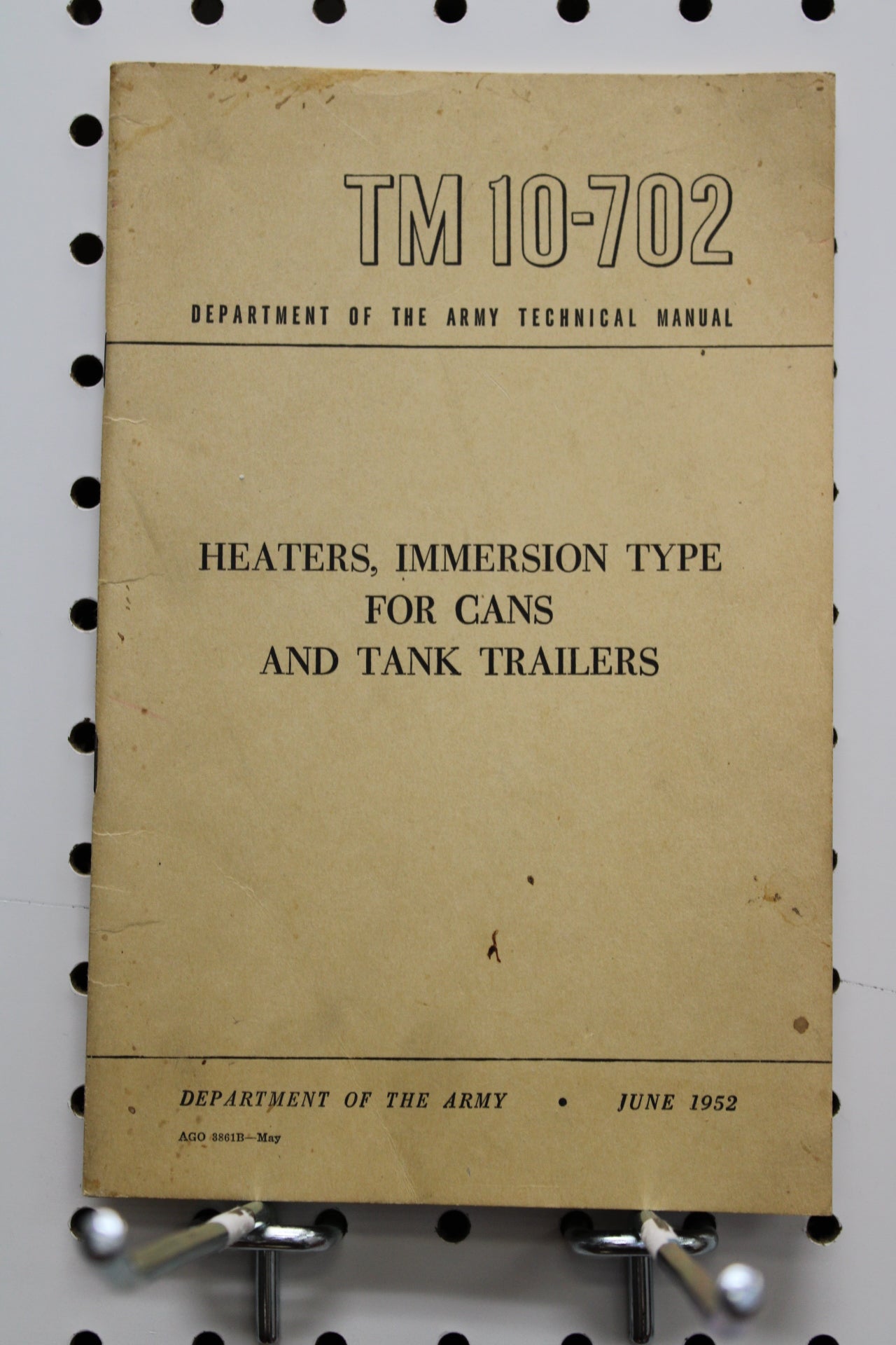 BOOK: June 1952 TM 10-702 Heaters, Immersion Type for Cans and Tank Trailers (T624)