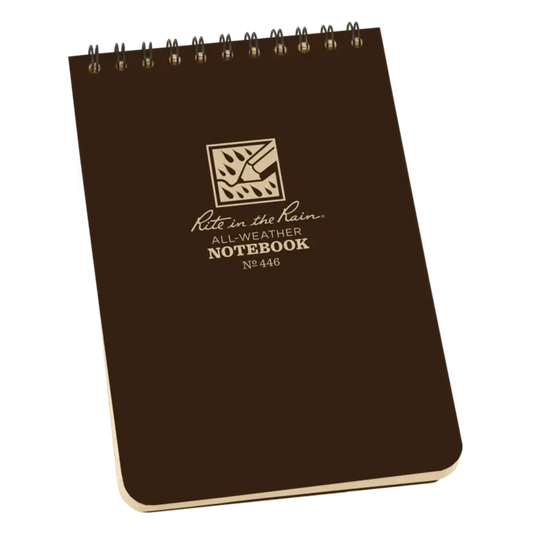 446 4x6 Brown Top Spiral Pocket Rite in the Rain Notebook 4" x 6" (446)