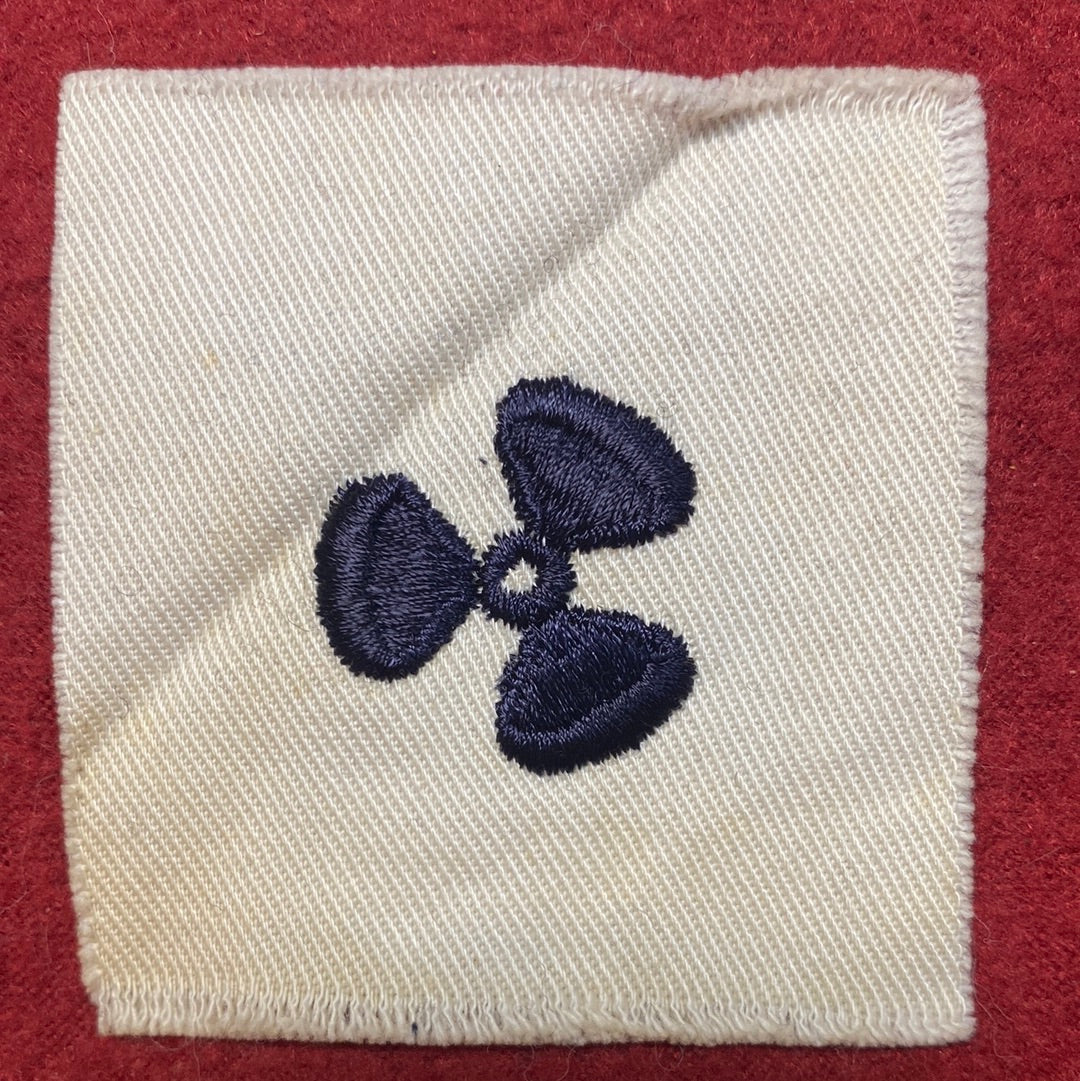 VINTAGE US Navy Coast Guard MACHINIST MATE Sew On Patch (WSB09-112)