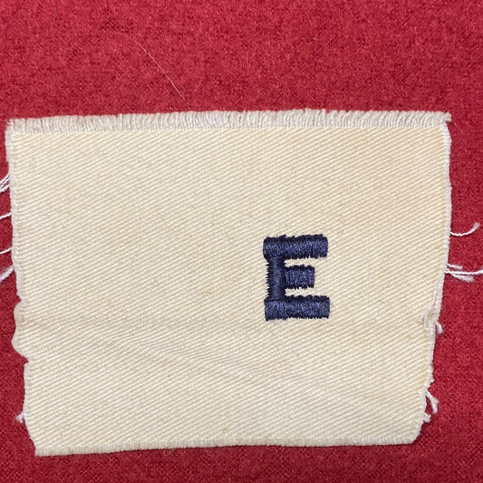 VINTAGE US Navy Coast Guard E GUNNERY Sew On Patch (WSB09-151)