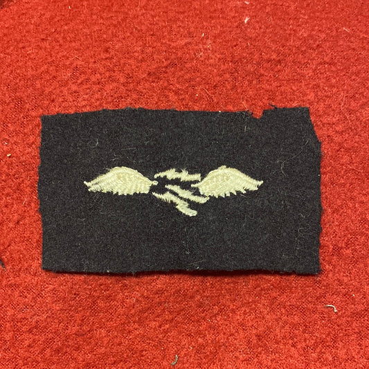 VINTAGE US Navy Coast Guard AVIATION RADIOMAN Sew On Patch (WSB09-124)