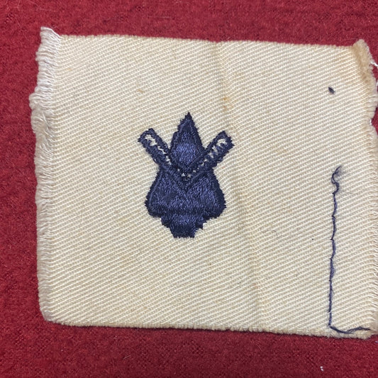 VINTAGE US Navy Coast Guard BUILDER Sew On Patch (WSB09-48)