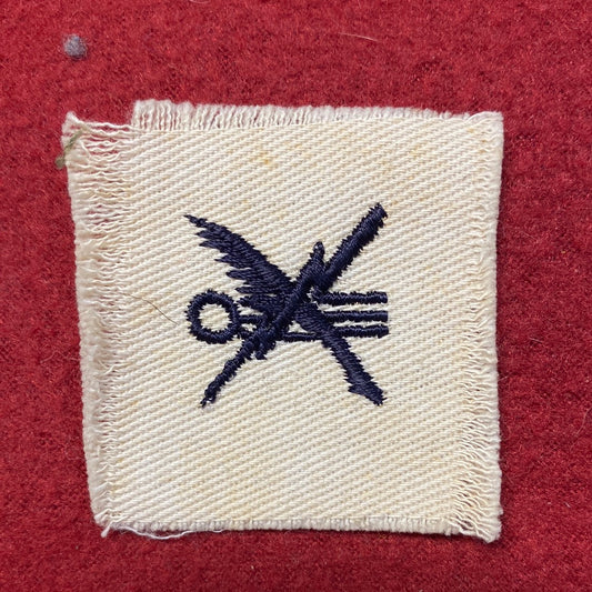 VINTAGE US Navy Coast Guard TELEMAN Sew On Patch (WSB09-74)