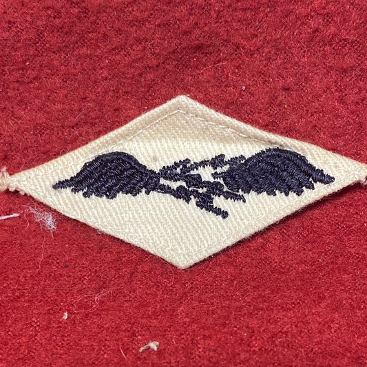 VINTAGE US Navy Coast Guard AVIATION RADIOMAN Sew On Patch (WSB09-120)