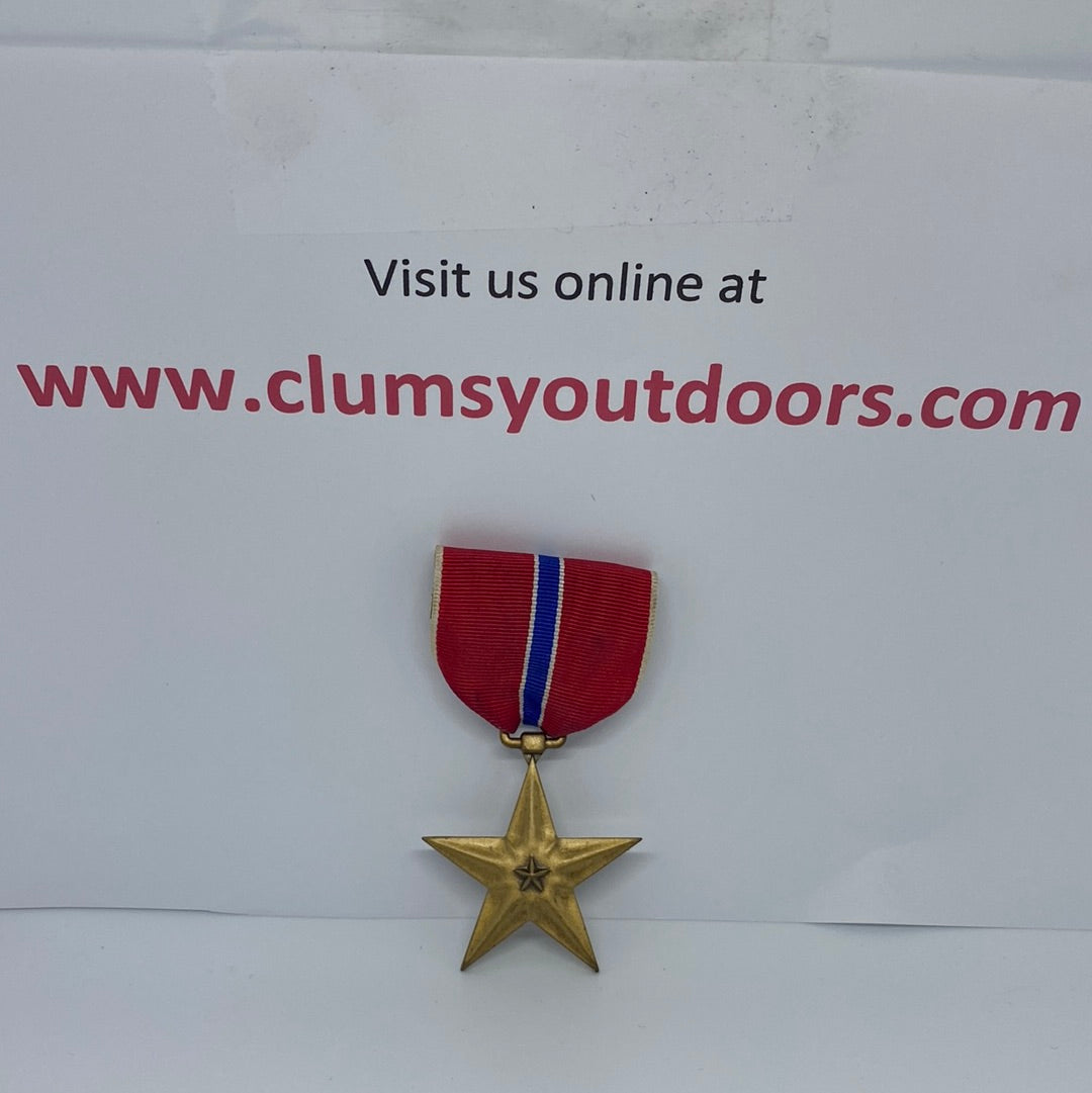 Vintage US Military WWII Bronze Star Army (2cc05)