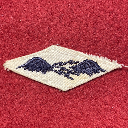 VINTAGE US Navy Coast Guard AVIATION RADIOMAN Sew On Patch (WSB09-118)