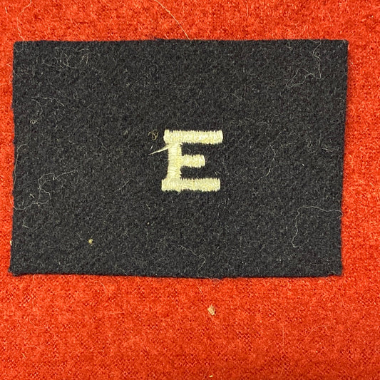 VINTAGE US Navy Coast Guard E GUNNERY Sew On Patch (WSB09-153)