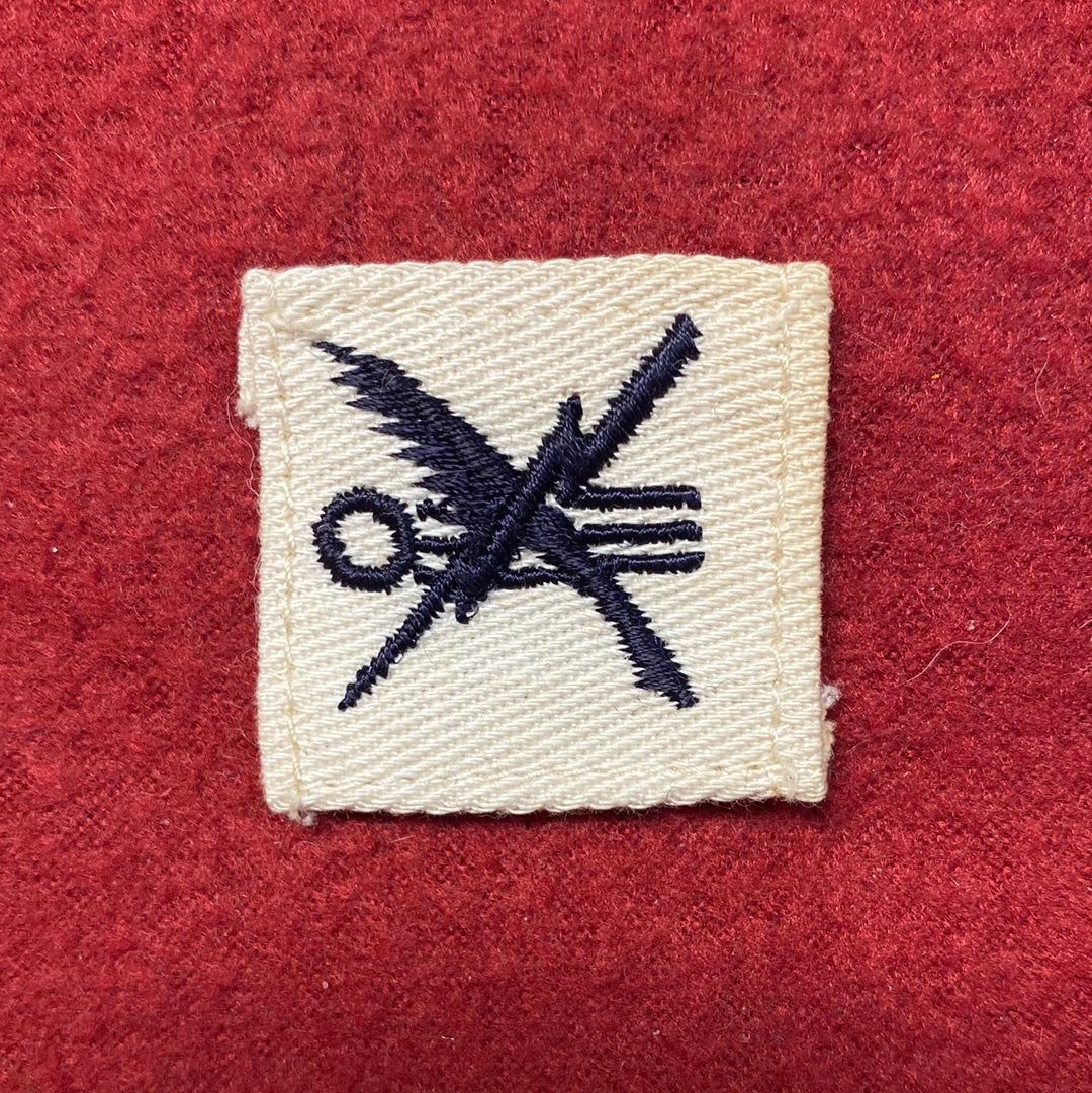 VINTAGE US Navy Coast Guard TELEMAN Sew On Patch (WSB009-75)