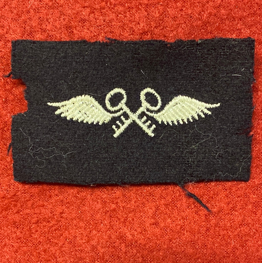 VINTAGE US Navy Coast Guard AVIATION STONEKEEPER Sew On Patch (WSB09-15)