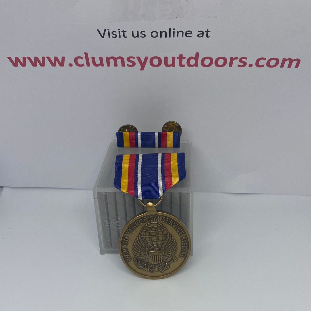 Vintage US Military Global War on Terrorism Service Medal and Ribbon Army (2cc33)