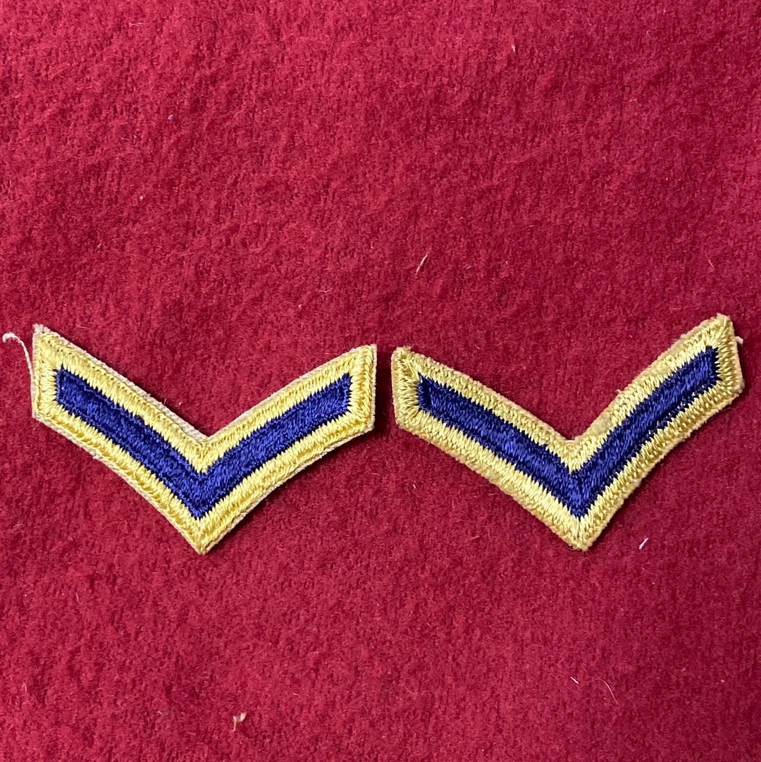 SET OF VINTAGE US Army Private Rank Patch Sew-On (04cc101)